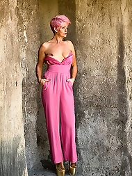Fucking Grannies - Get Ready to Embrace a Pink Vibe with Nouvelle Vague Style Jumpsuits for Women