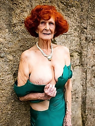 Granny Ficken: A Gorgeous Redhead Woman at 70-Years-Old
