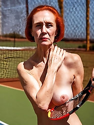 Gilf Pics: Enjoying Playing Tennis with 55 yo Genevieve O'Reilly
