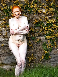 English Picture Sex Ladies Grandma - 70 Year Old Full Bodied Portrait Covered in Flowers and Vines